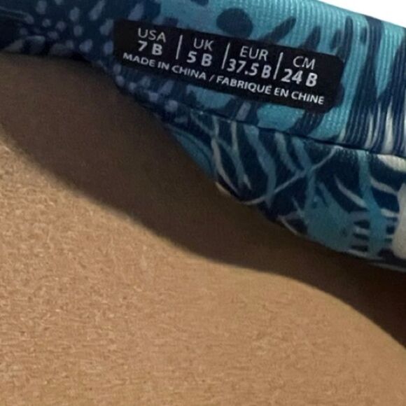 Spenco Victoria Tropical Blue Memory Foam Supportive Sandals Size 7 - Picture 9 of 9